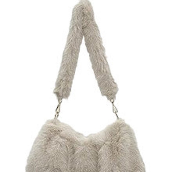 DEVORAH'S SECRET Beige Stylish Faux Fur Bag - Picture 2 of 3